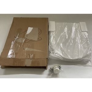 SADALAK Toilet Seat Round Shape Soft‎ Close Replacement White